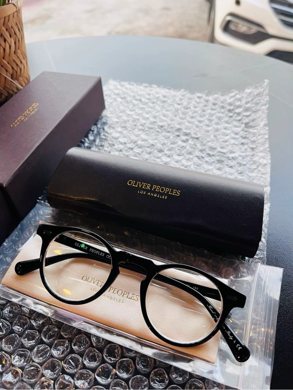 OLIVER PEOPLES OV5186 Sunglasses Black clear lenses